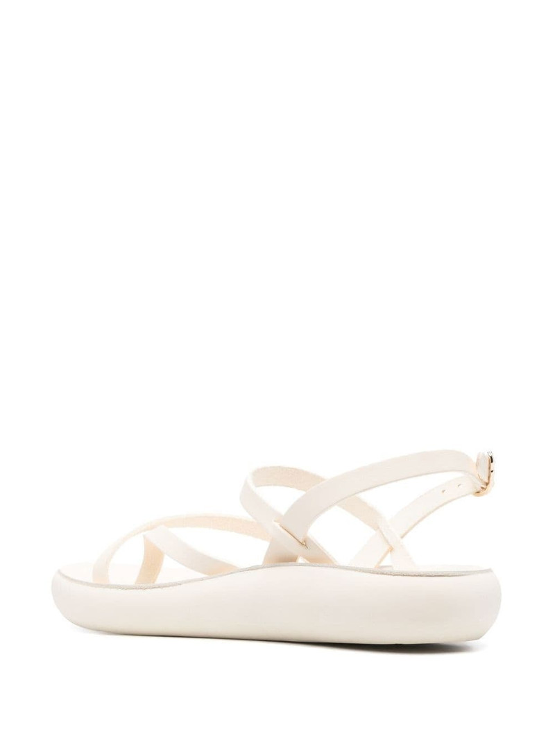 crossover-strap leather sandals 3