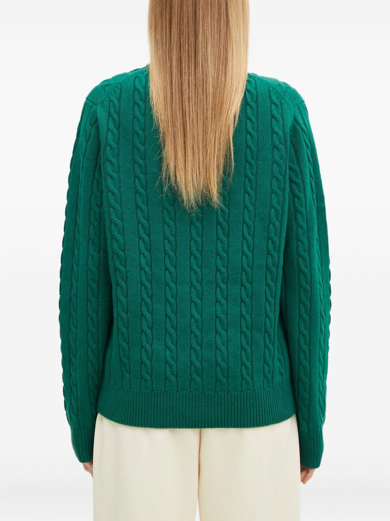 cable-knit logo sweater 4
