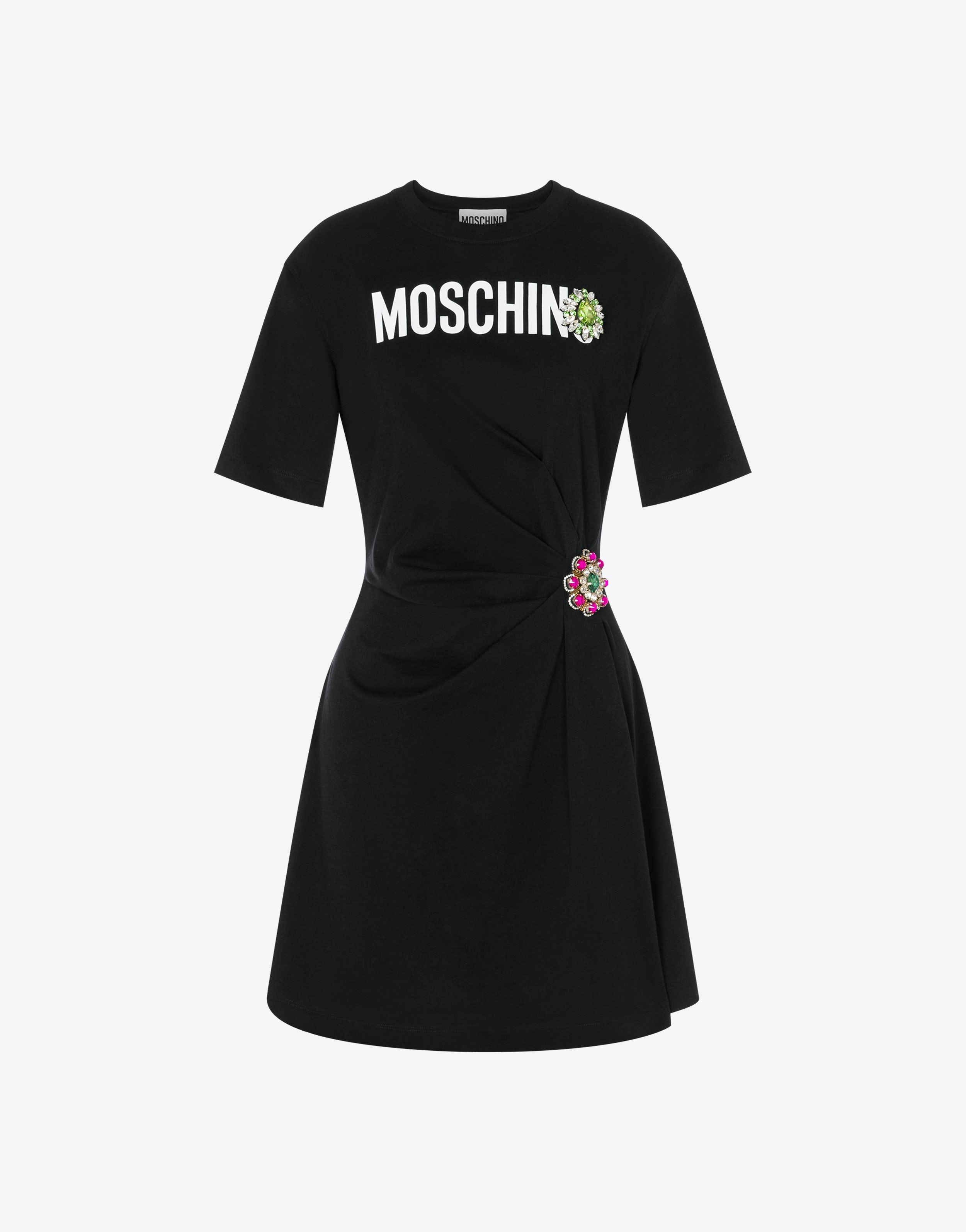 JEWEL FLOWER ORGANIC JERSEY DRESS - 1