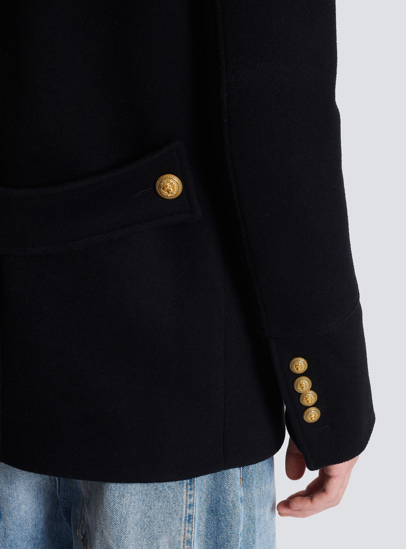 Short military-style coat 6