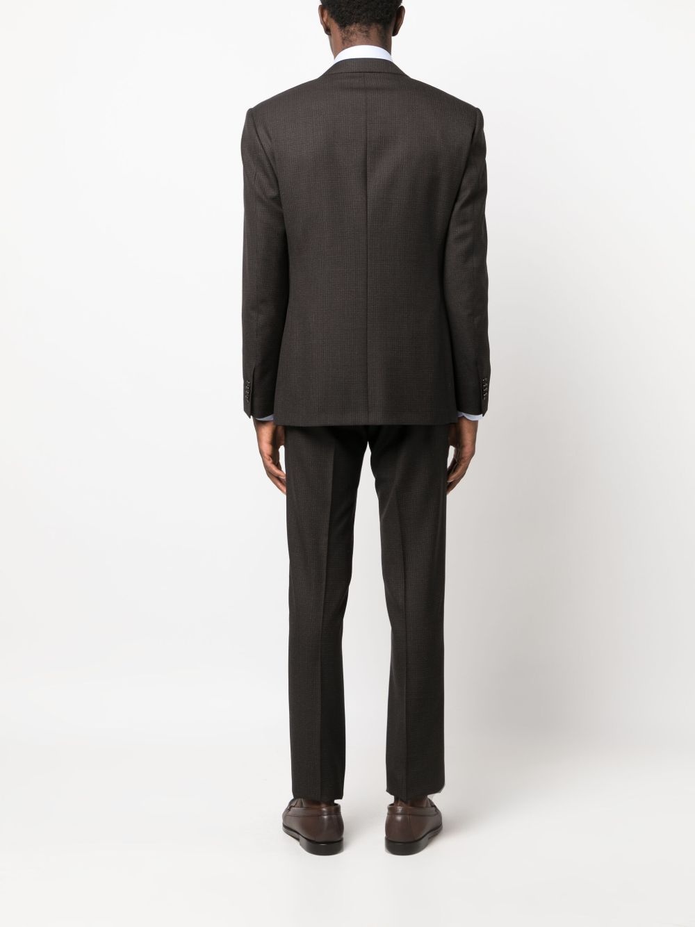 single-breasted virgin wool suit - 4