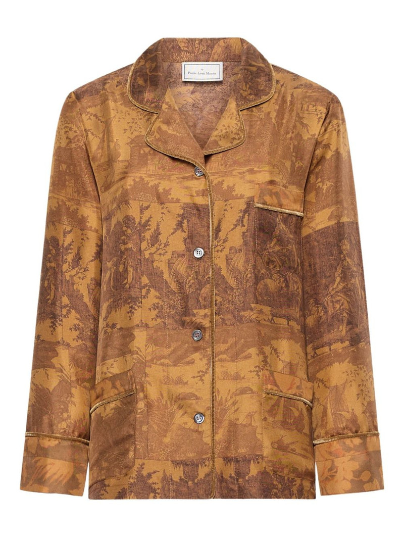 landscape-print shirt 1