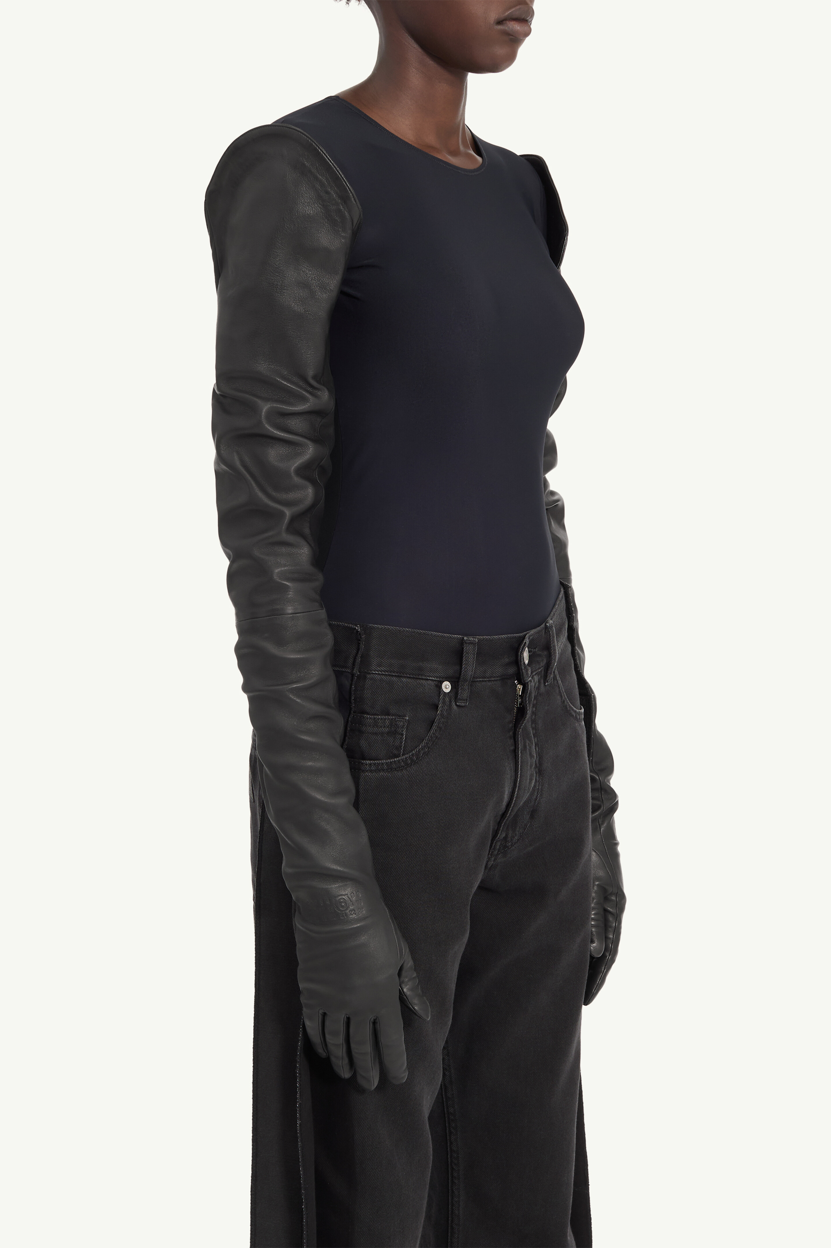 Long leather gloves - 3