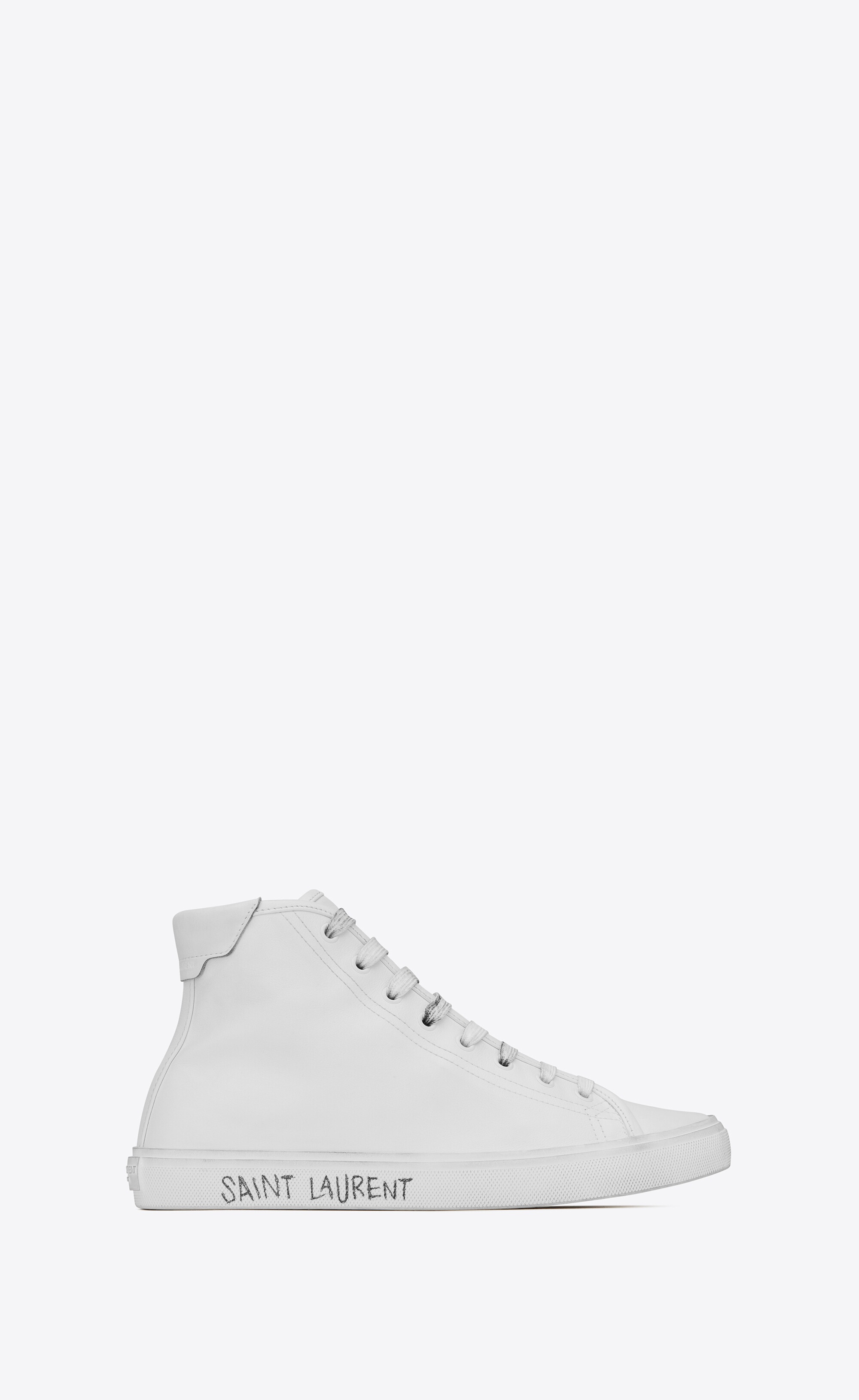 malibu mid-top sneakers in smooth leather - 1