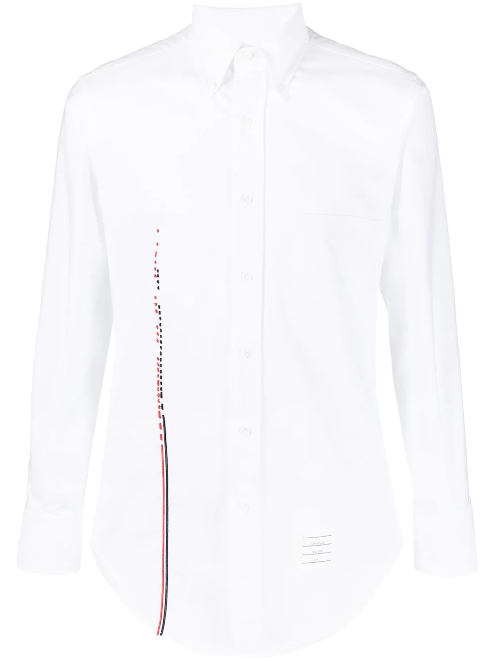 embroidered RWB stripe shirt - 1