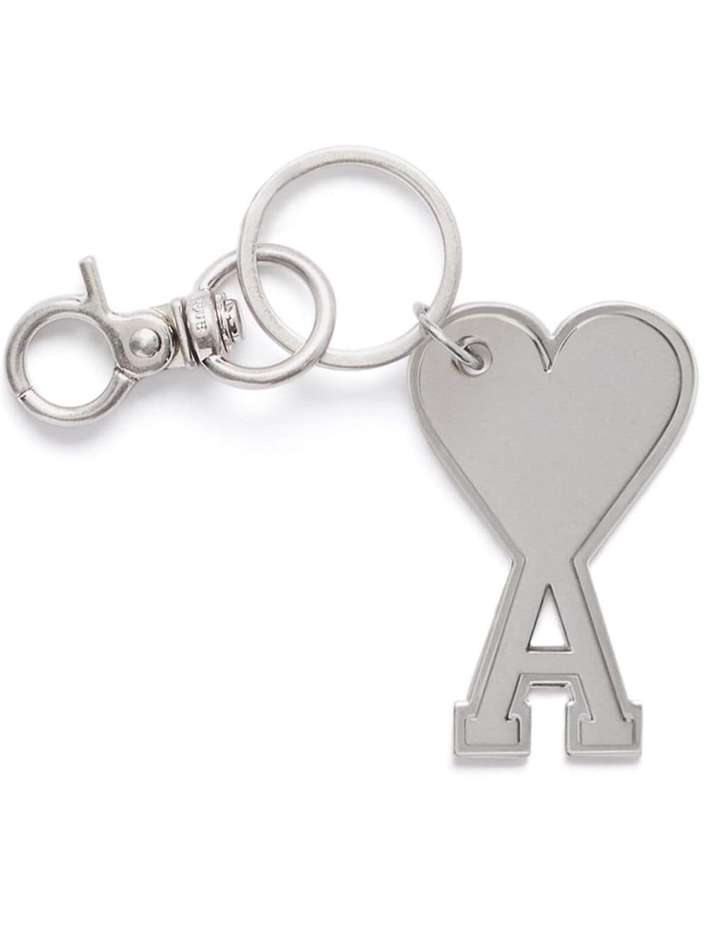 metallic logo charm keyring - 1