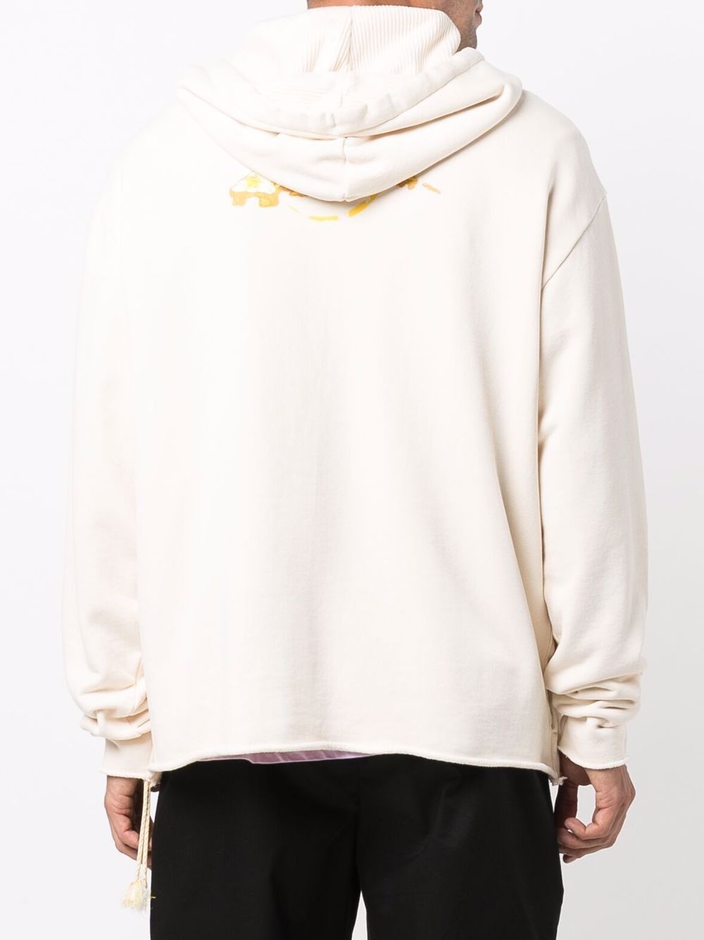 seam-detail pullover hoodie - 4