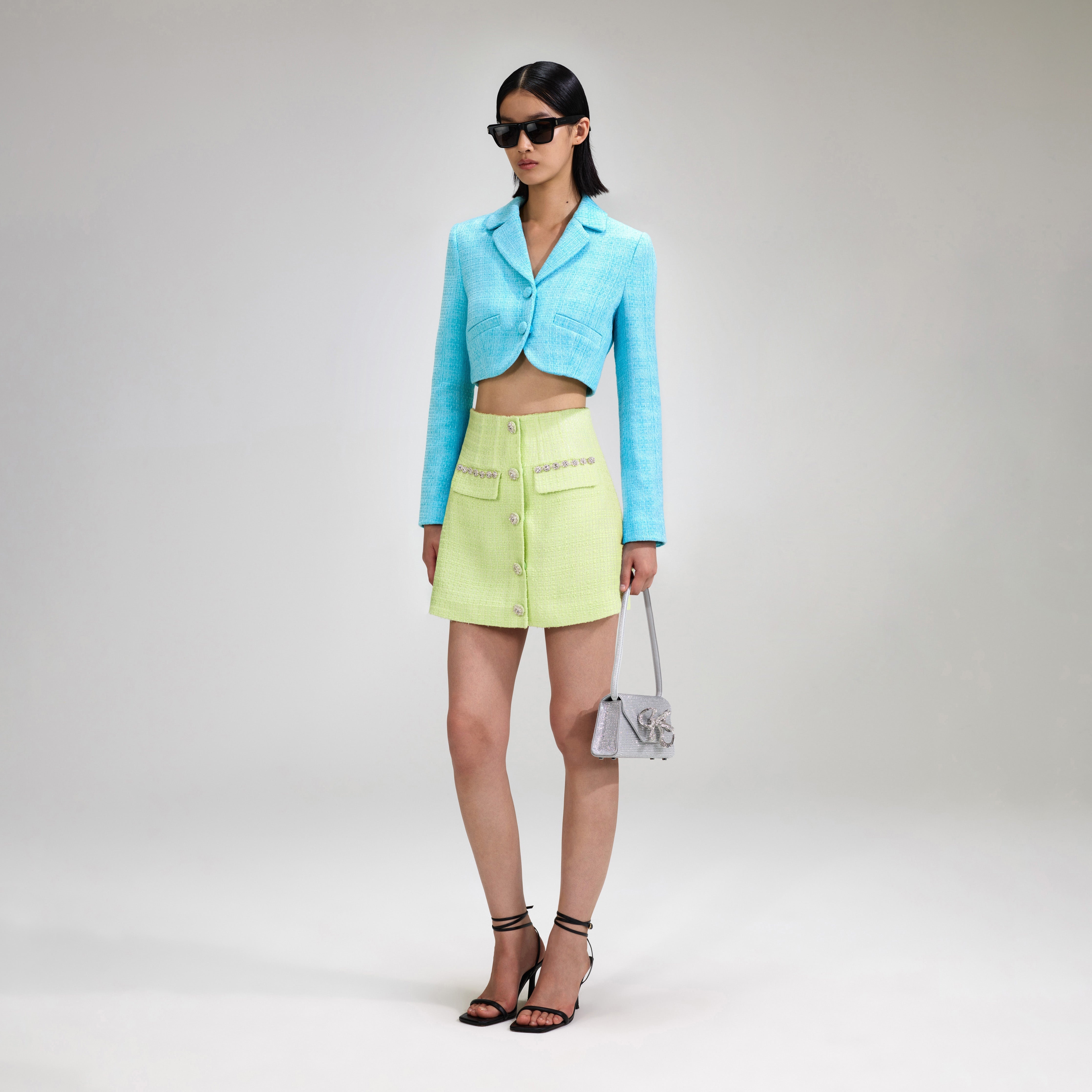 Blue Boucle Jacket - 2