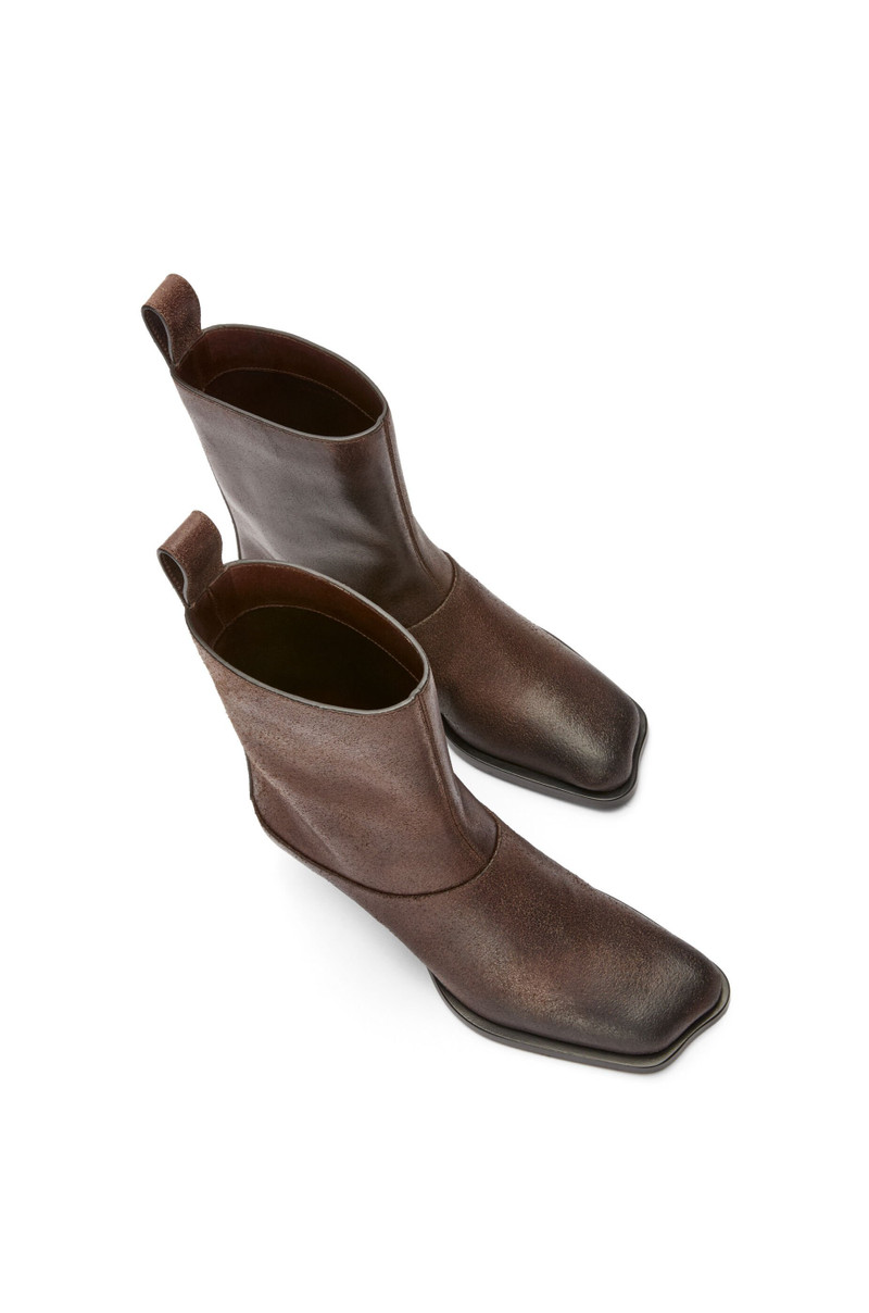 Onda bootie in split calfskin 4