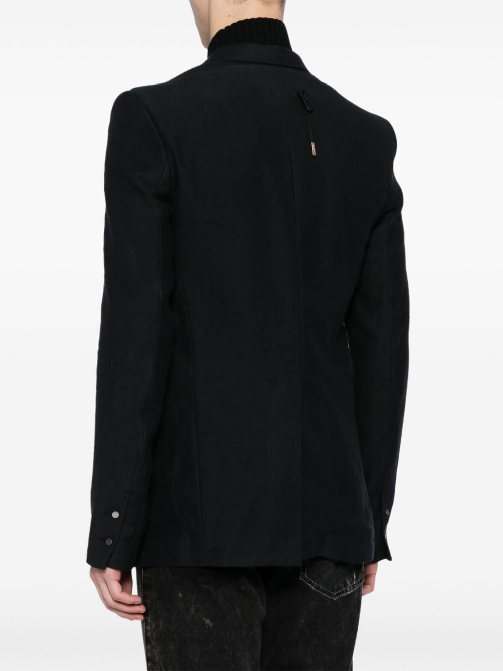 shawl-lapels single-breasted blazer - 4