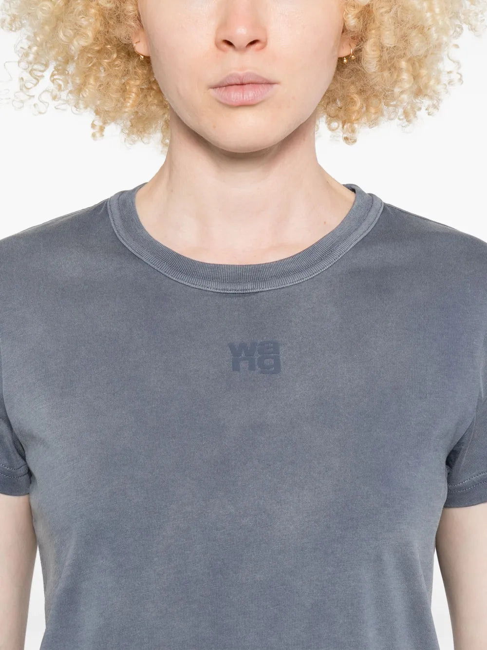 Shrunken Cotton Tee With Logo - 5