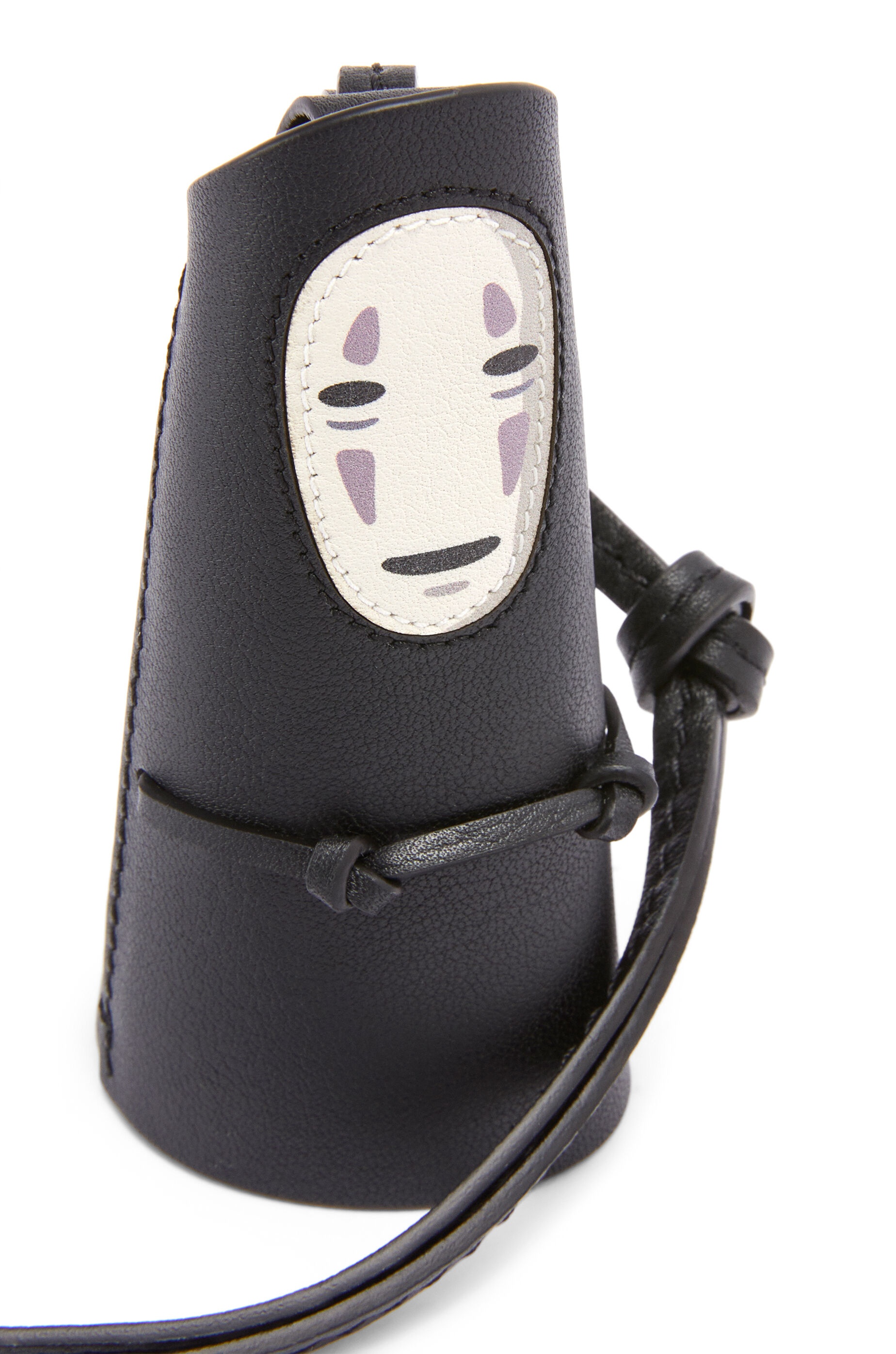 Kaonashi ring charm in classic calfskin and brass - 2