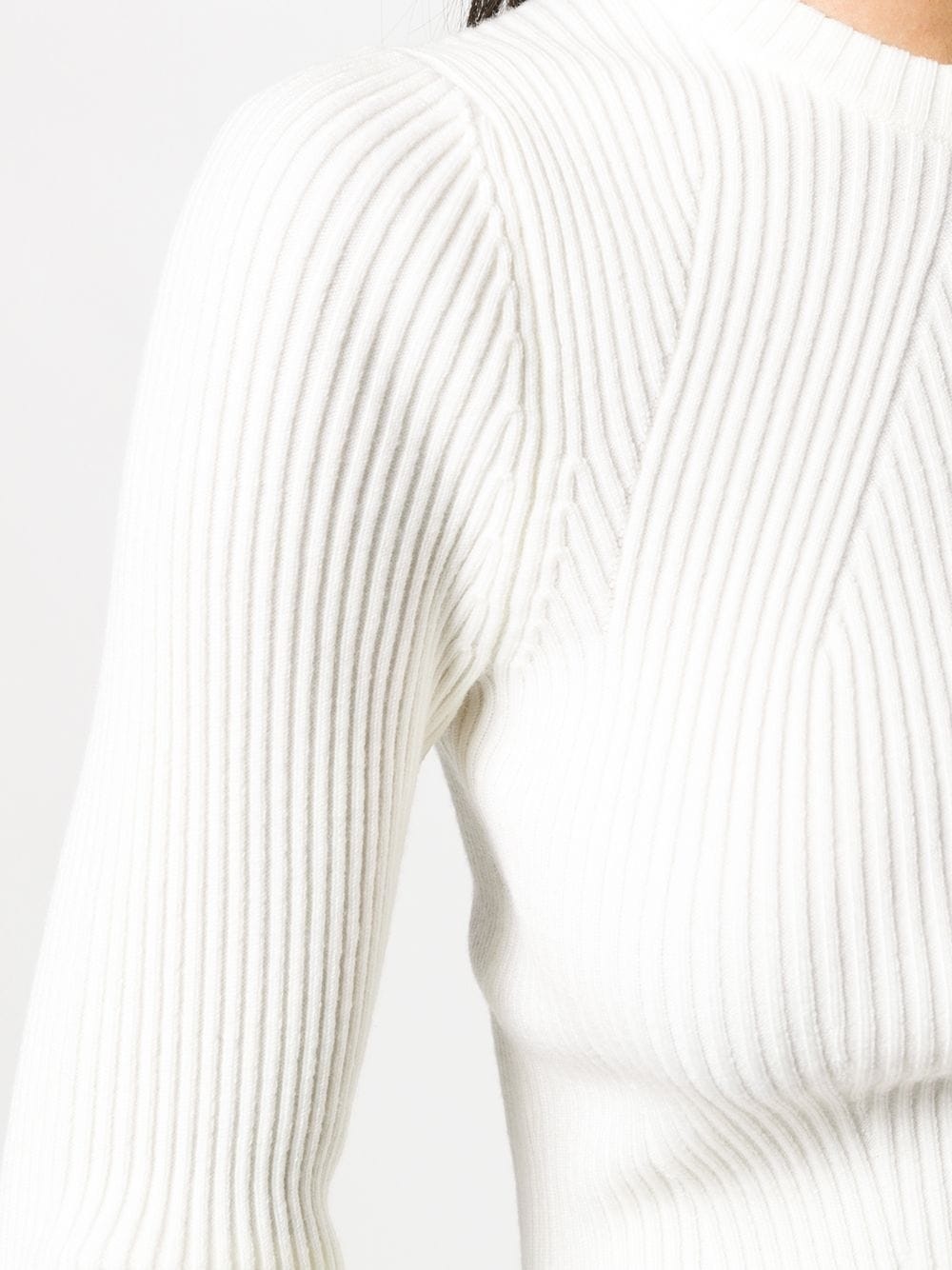 ribbed fitted jumper - 5