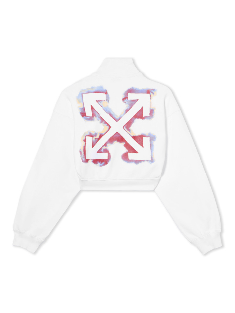 Off-White Water Arrow Crop Zip-Up Jacket outlook