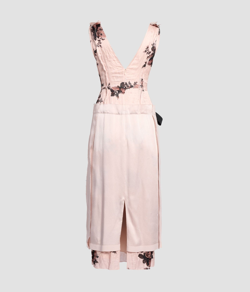 EMBROIDERED CADY SLEEVELESS MIDI DRESS 3