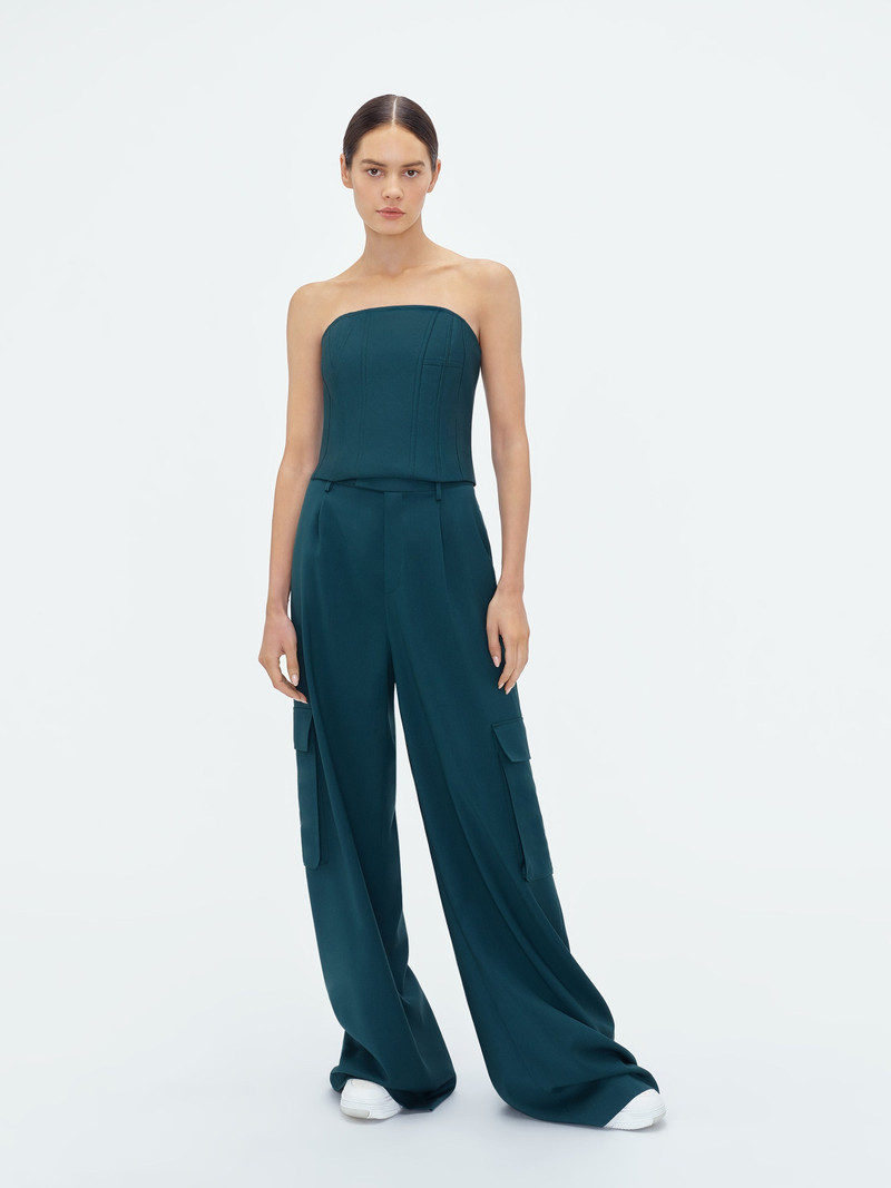WIDE LEG PLEATED CARGO 2