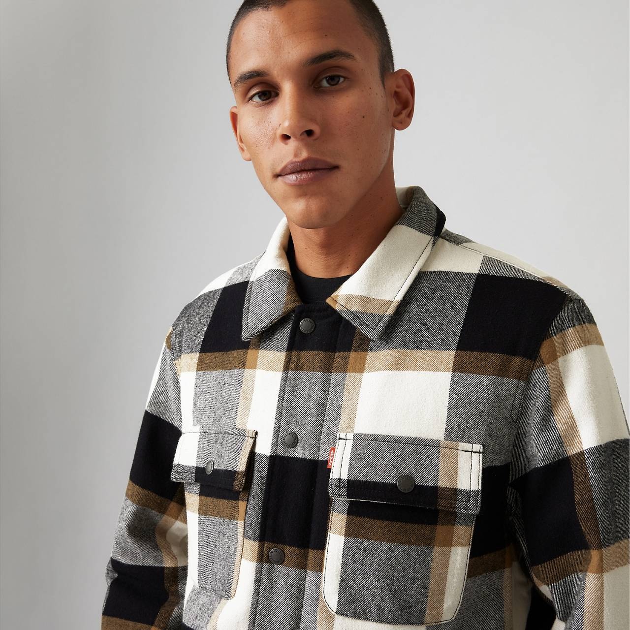 COTTON PLAID SHACKET - 5