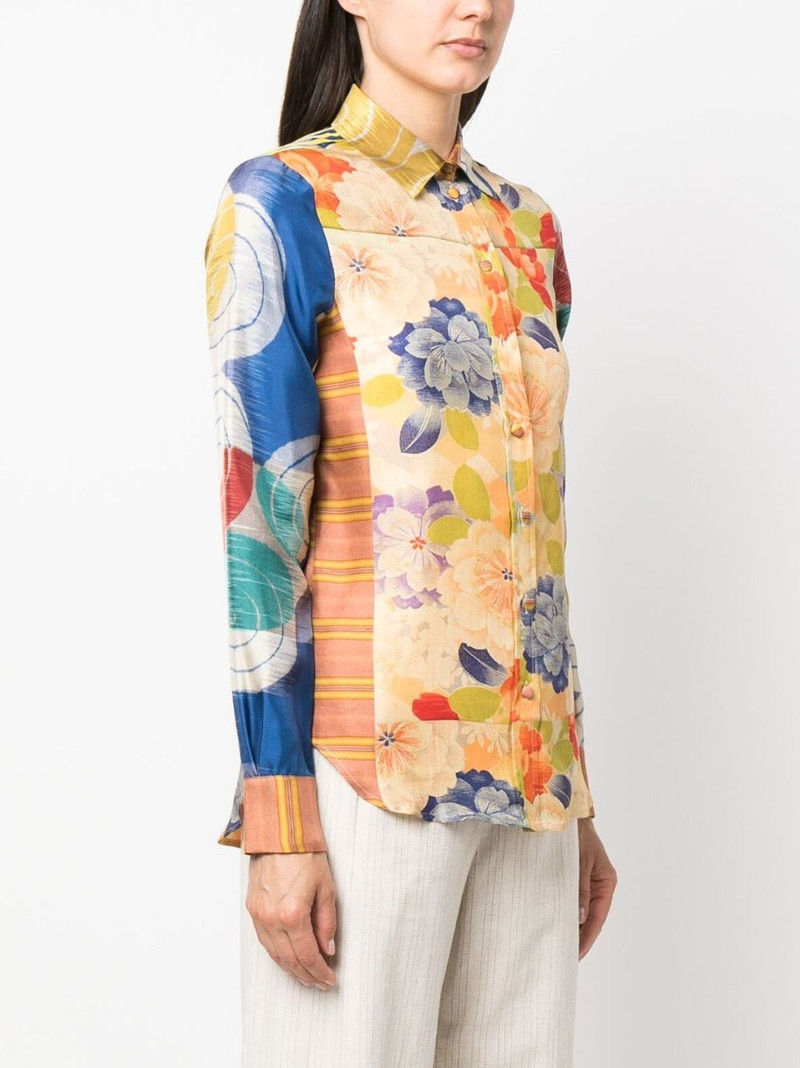 floral-print silk shirt 3