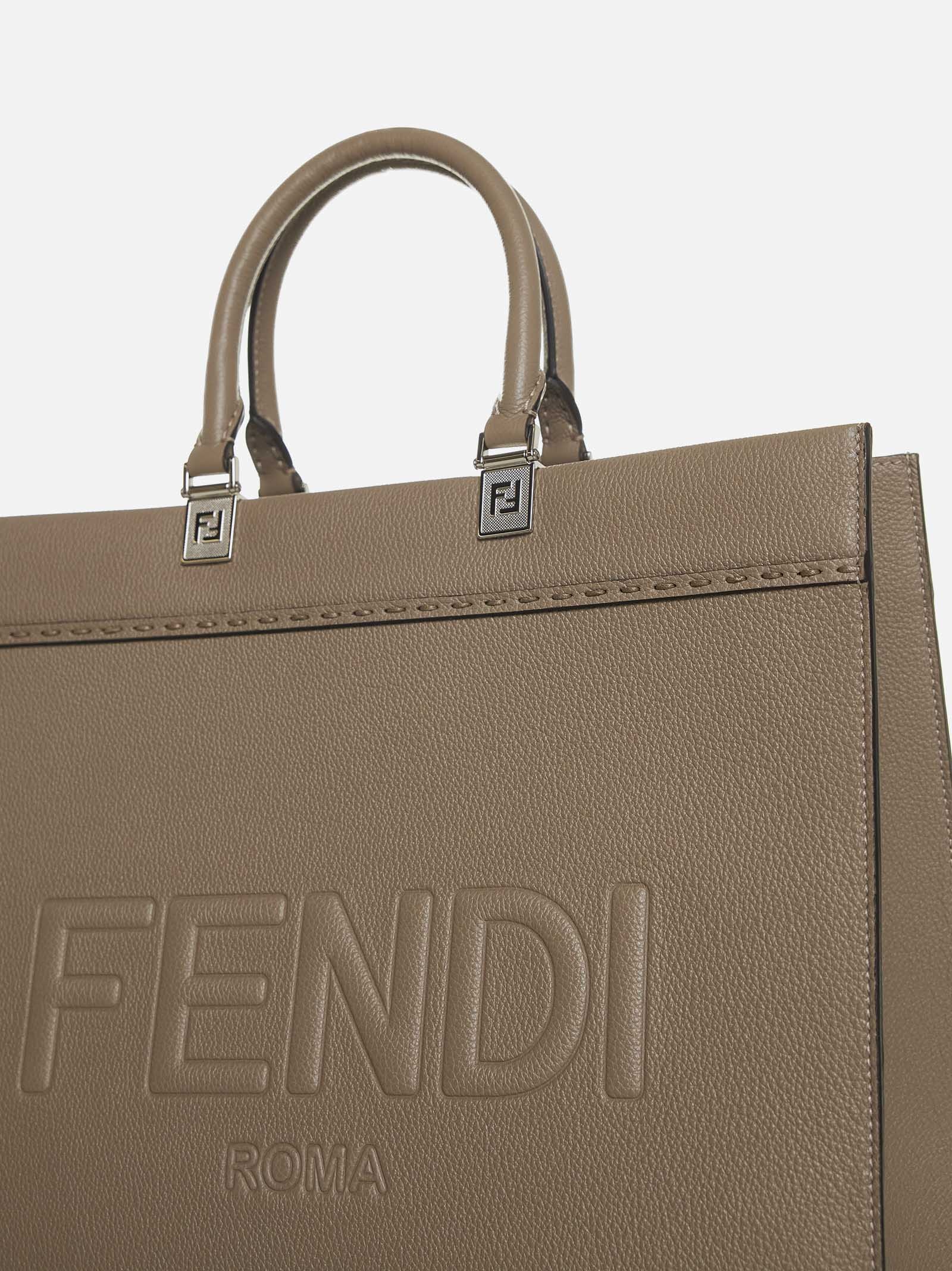 Fendi Sunshine leather medium tote bag - 4