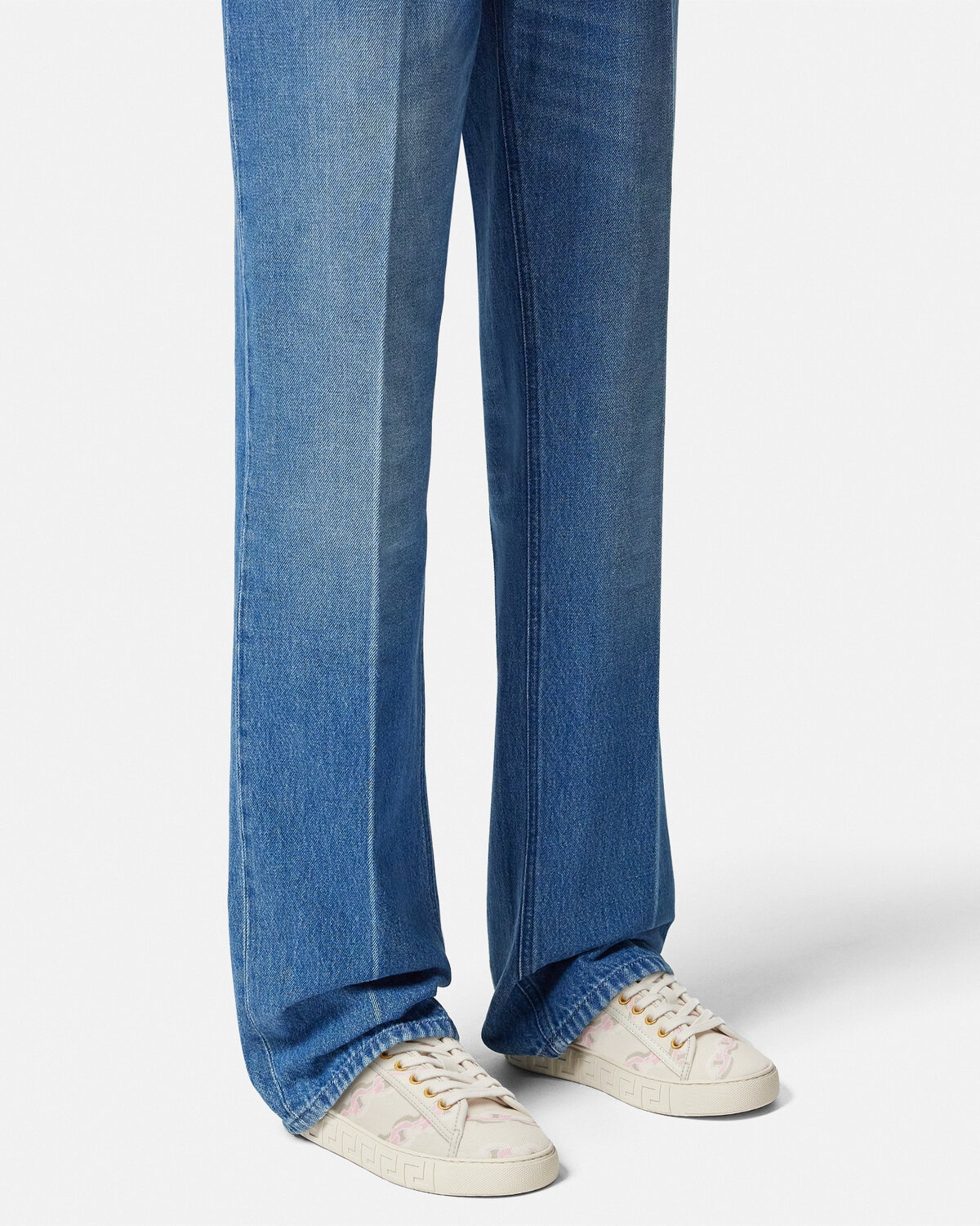 Chain Stripes Greca Sneakers - 3