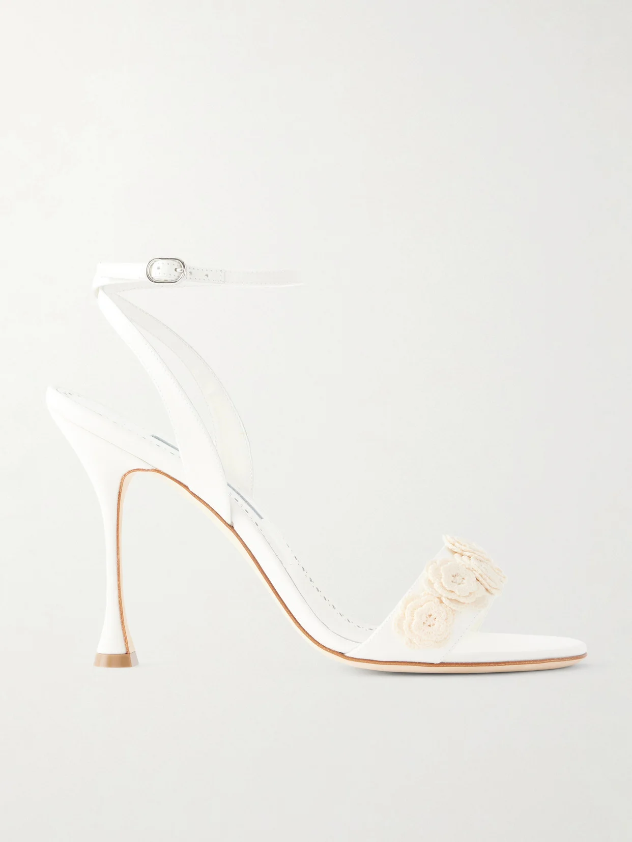 Raosnu 105 Crochet-trimmed Leather Sandals - 1