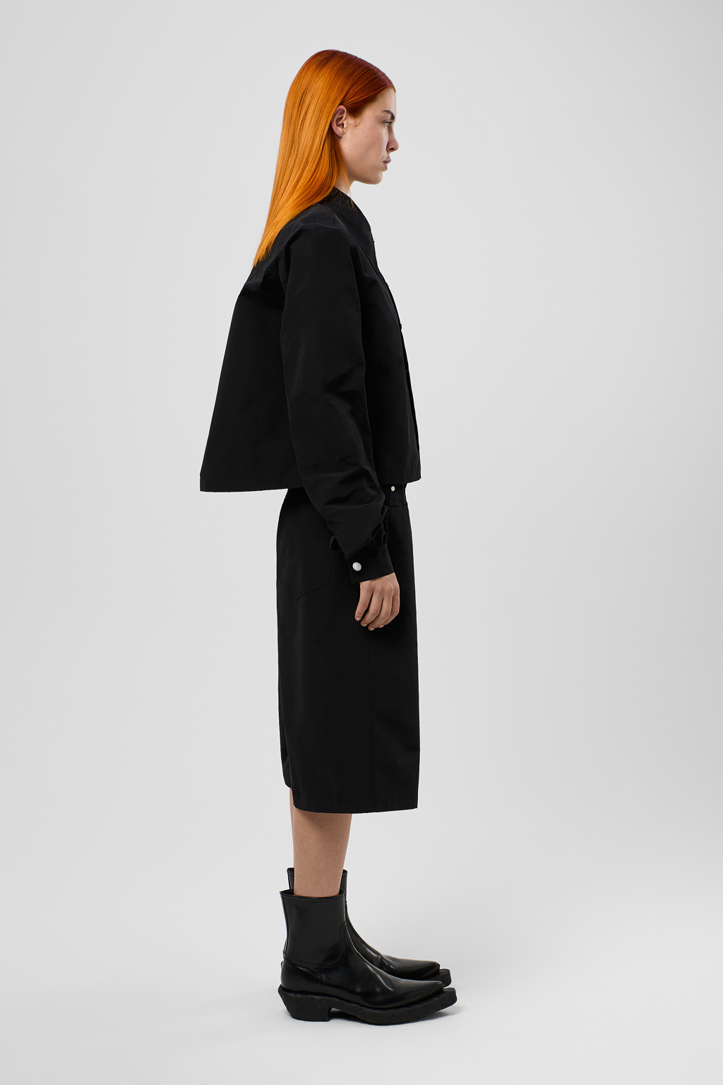Black Cotton/Nylon Shirt - 4