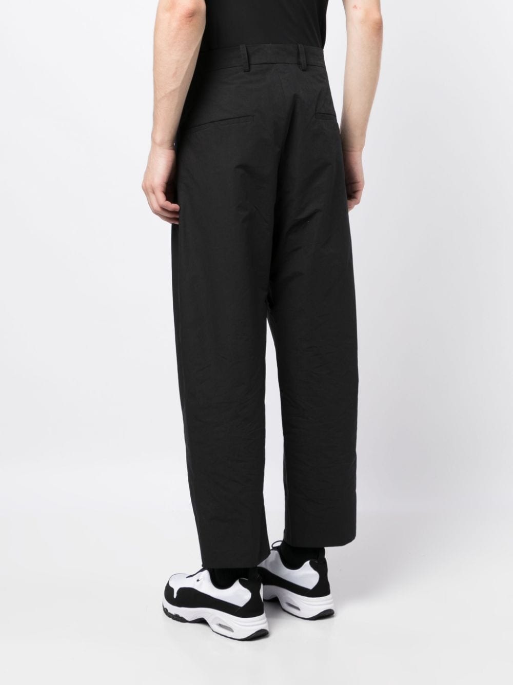 wide-leg cropped trousers - 4