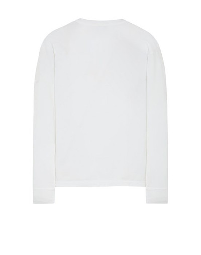 Stone Island 22713 GARMENT-DYED COTTON JERSEY  WHITE outlook