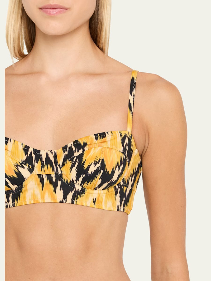 ULLA JOHNSON Zahara Bra Cup Bikini Top outlook
