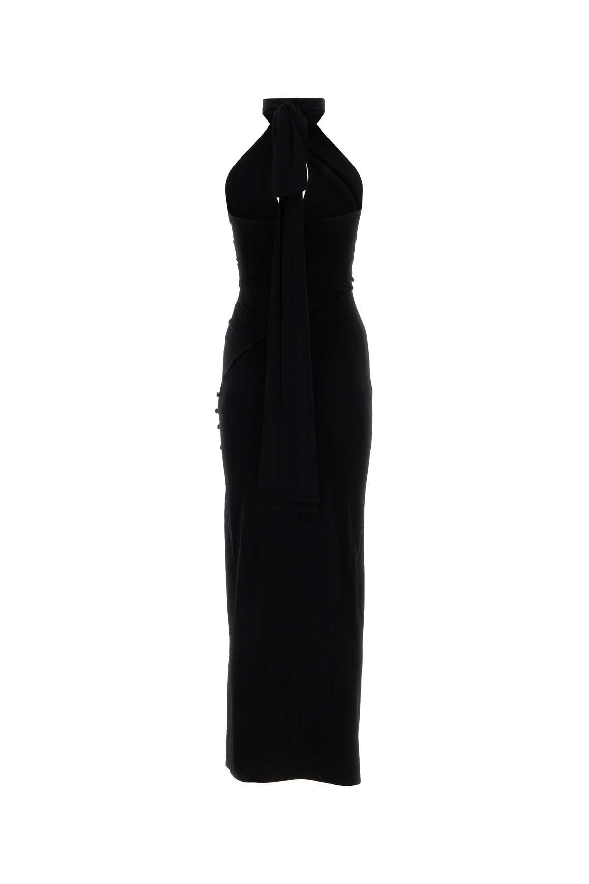 Magda Butrym Women Black Jersey Long Dress - 2