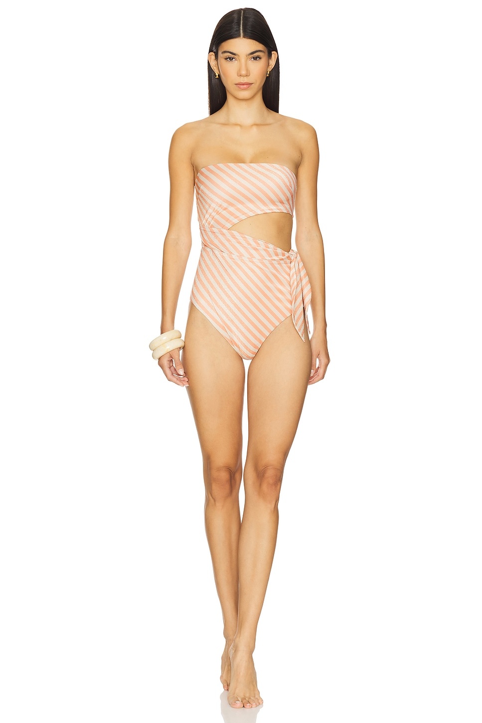 Cascadian Scarf Tie One Piece Swimsuit - 2