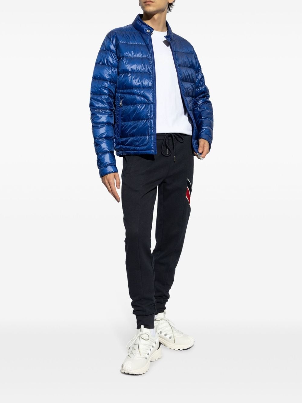 metallic finish down jacket - 2