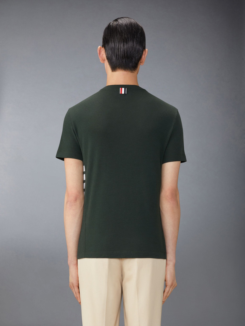 Thom Browne stripe-detailing wool T-shirt outlook