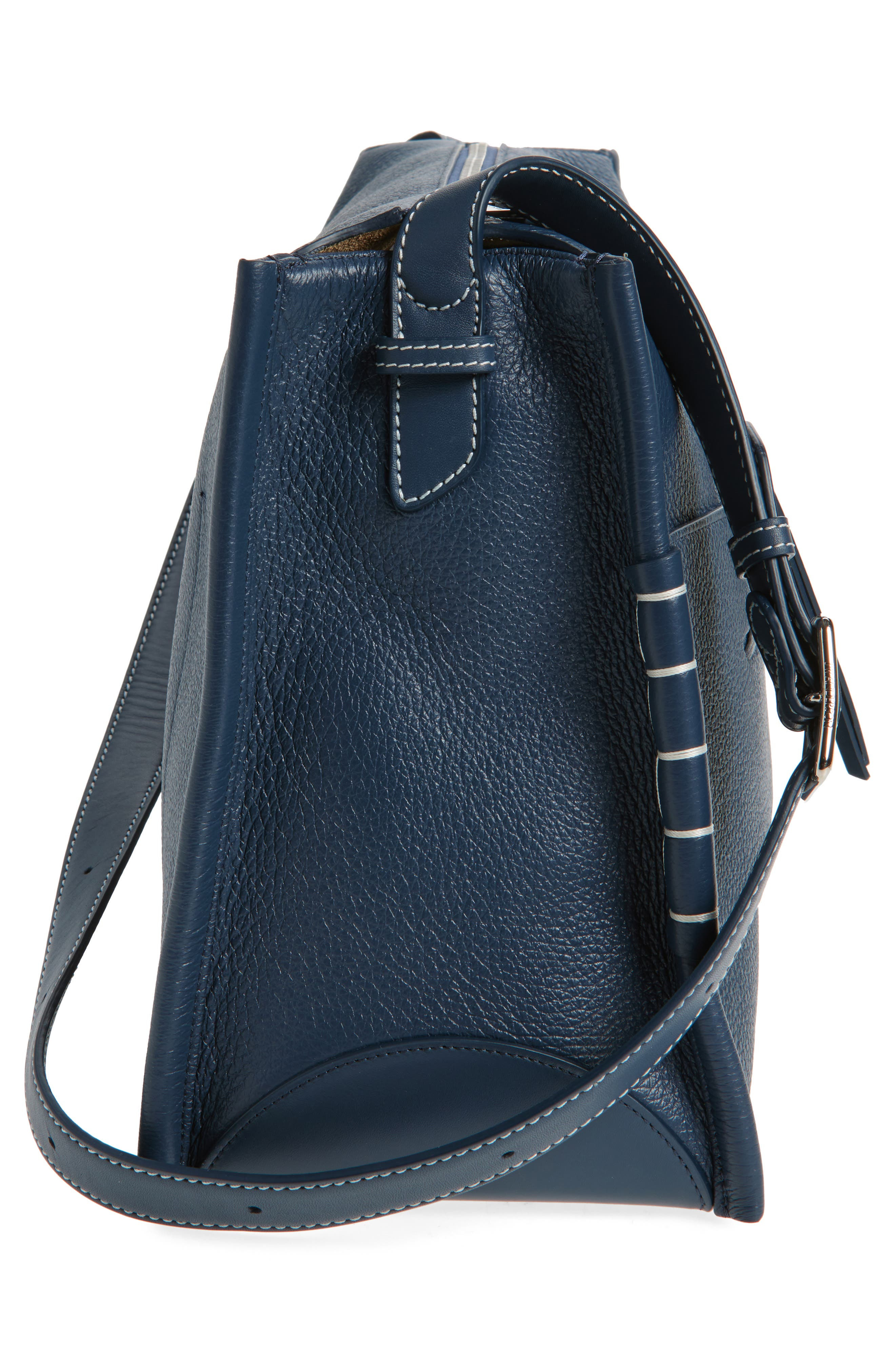 JW Anderson Loafer Suede Messenger Bag in Denim Blue 820 at Nordstrom - 5