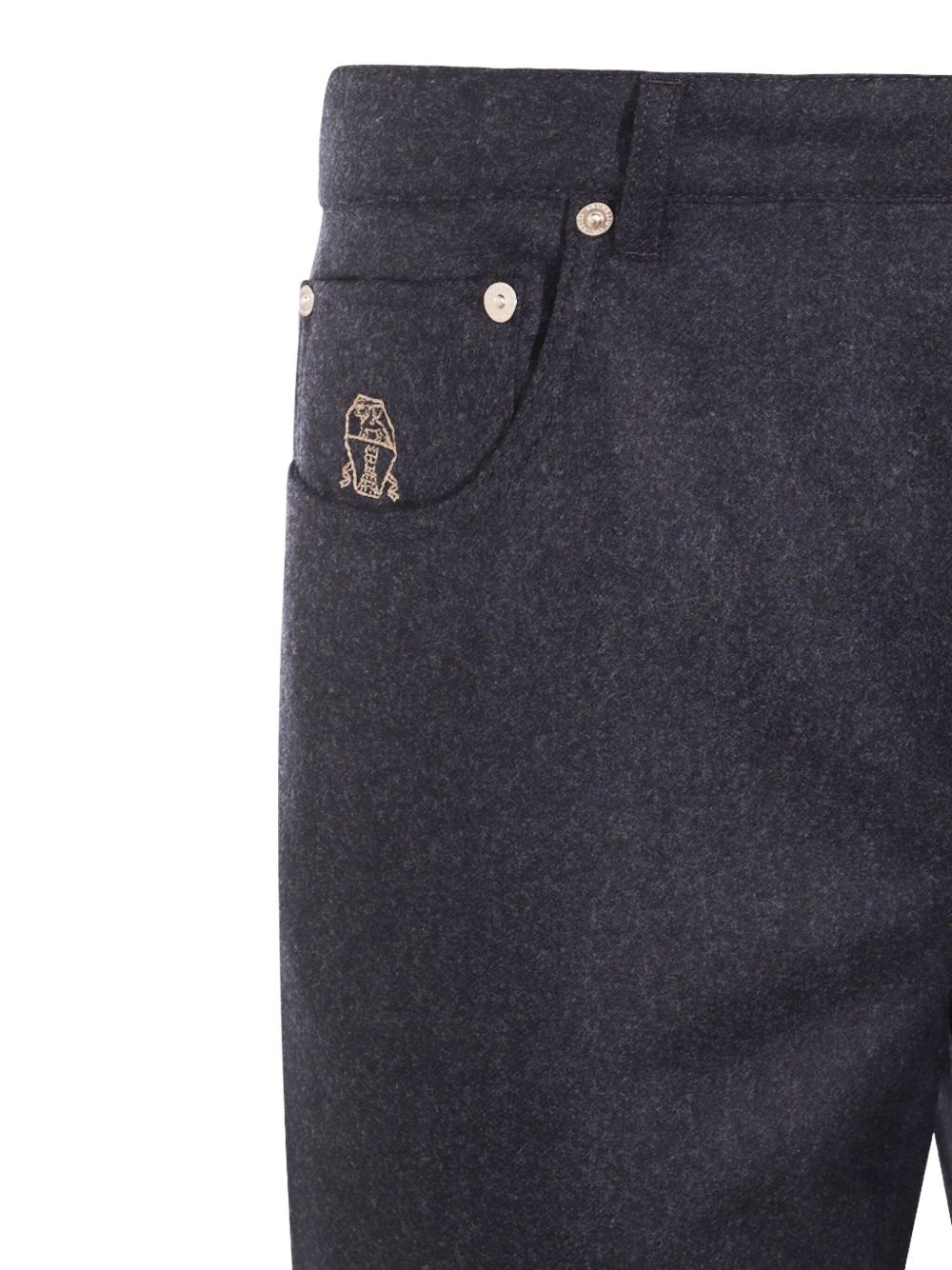 logo-embroidered trousers - 3