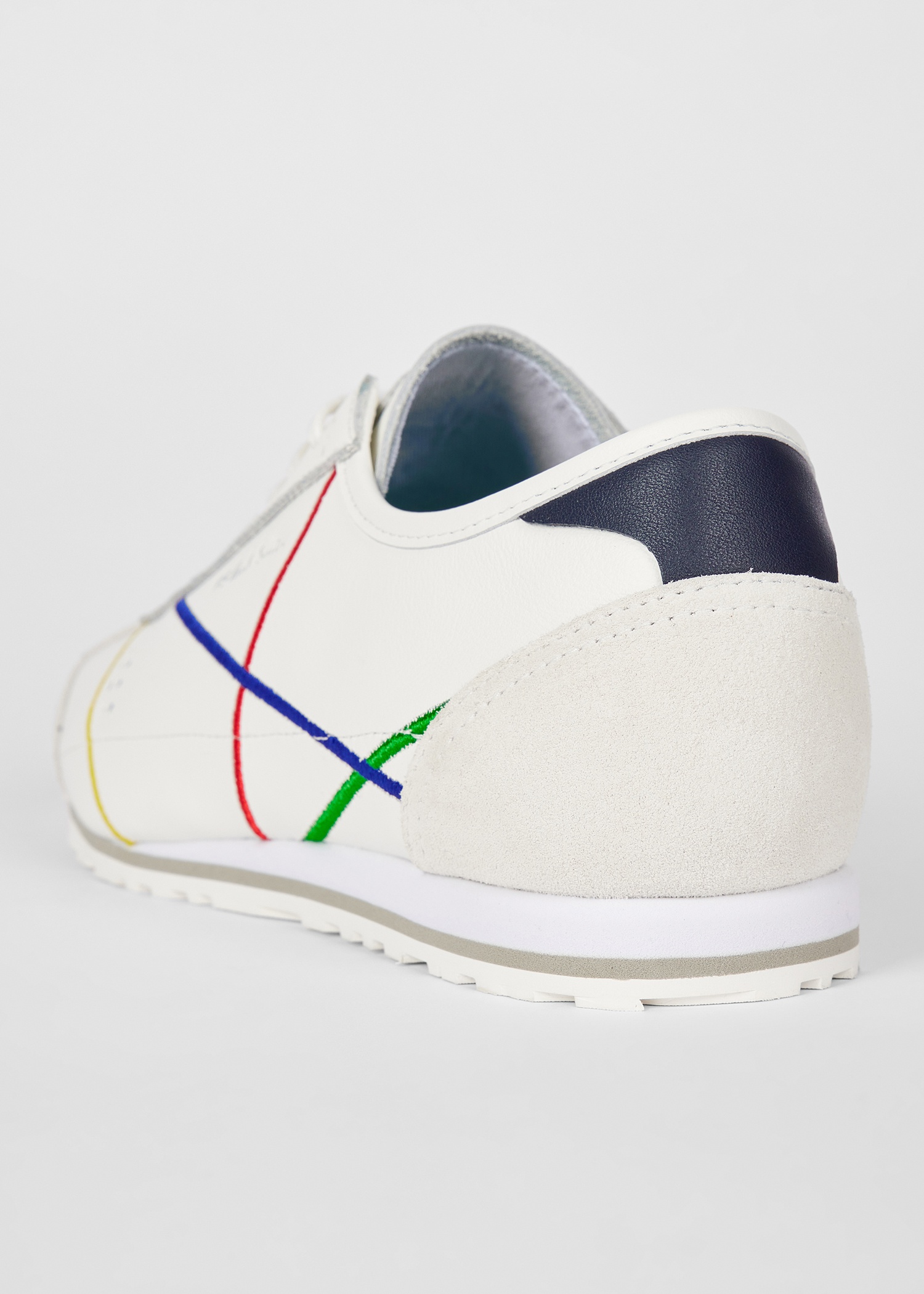 White Leather 'Mestre' Trainers - 4