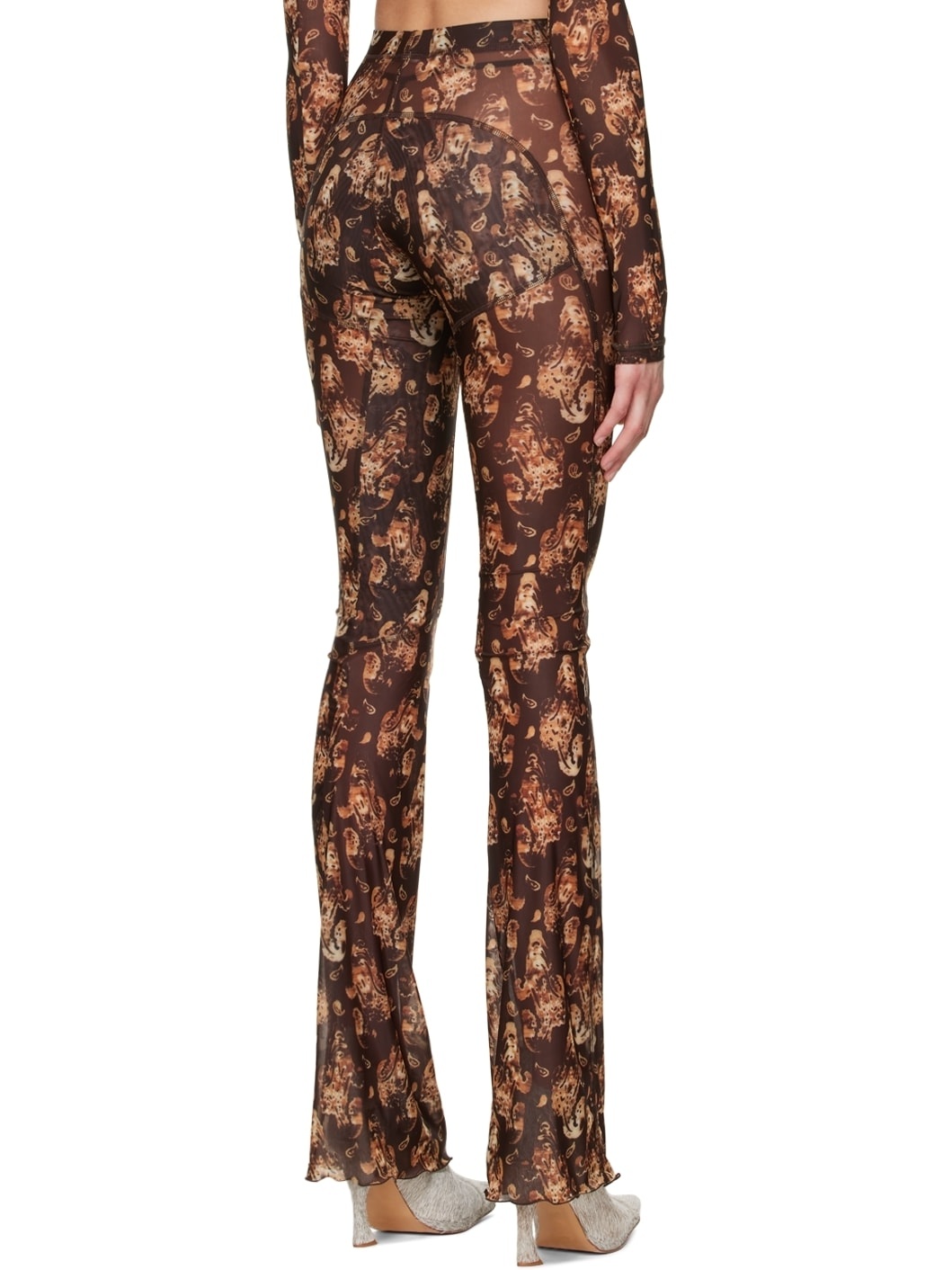 Brown Polyester Trousers - 3