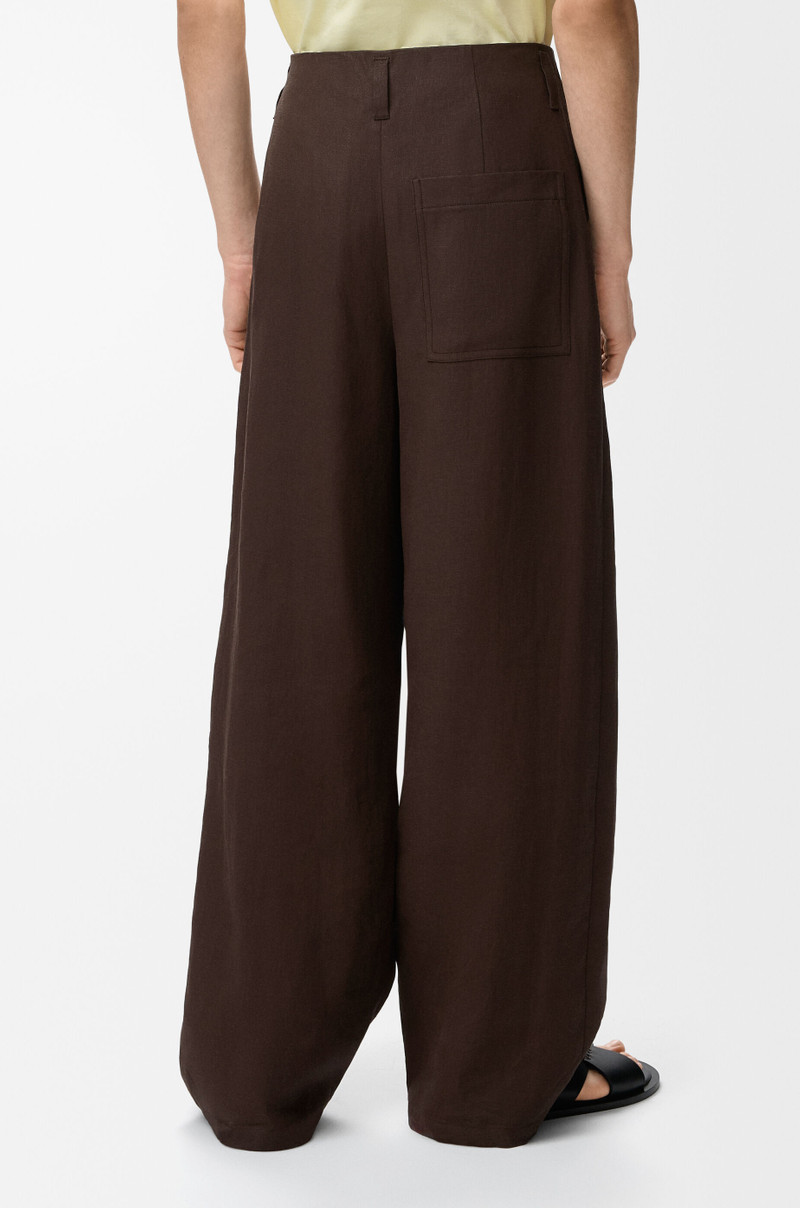 Trousers in cotton and linen 4