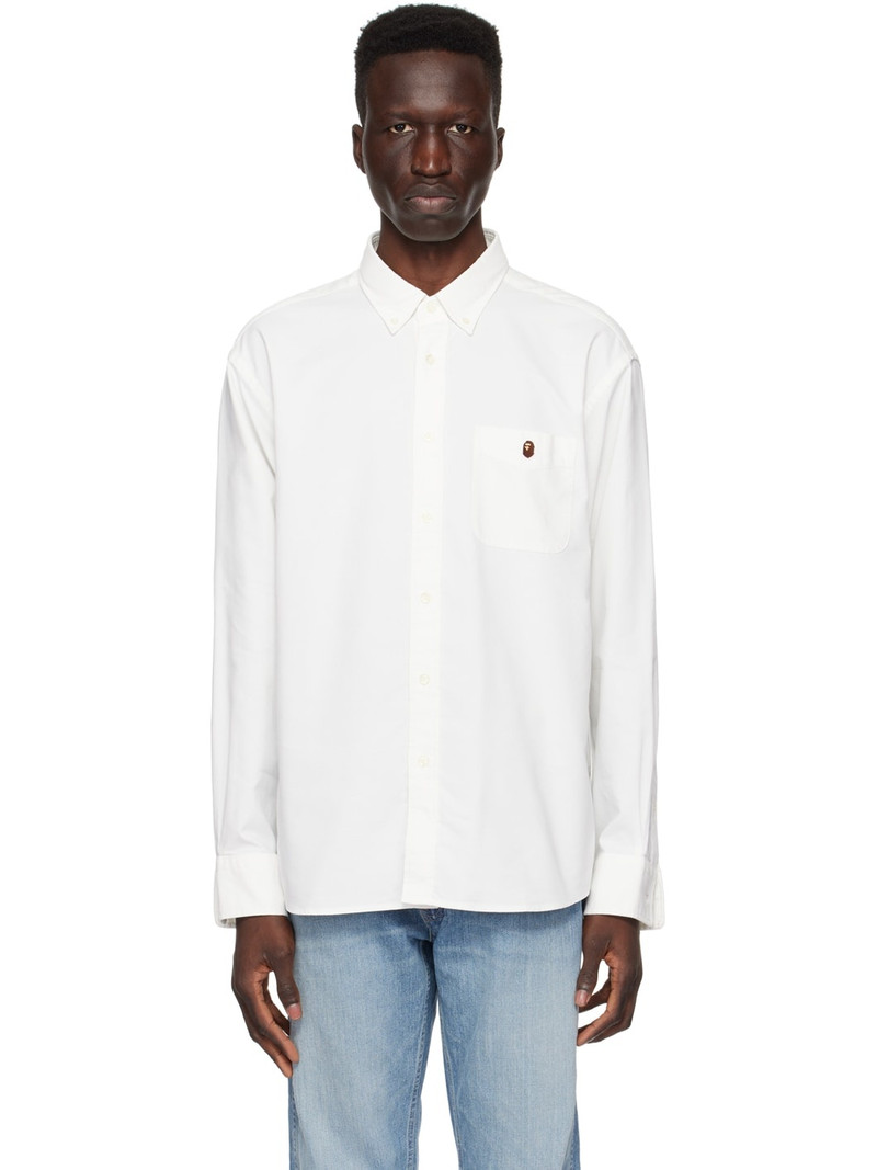 White One Point Shirt - 1