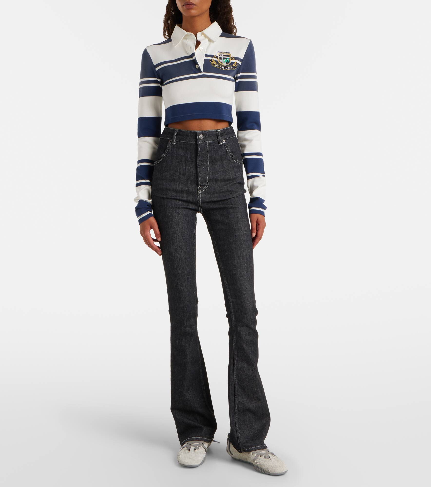 High-rise flared jeans - 7