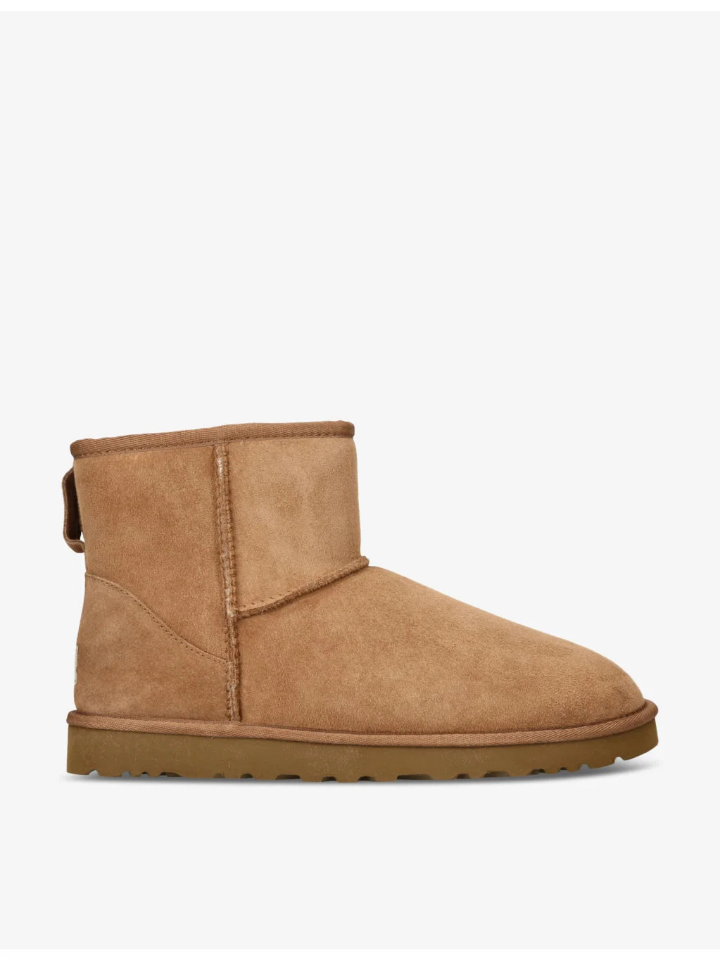 Classic Ultra Mini logo-patch suede and shearling ankle boots - 1