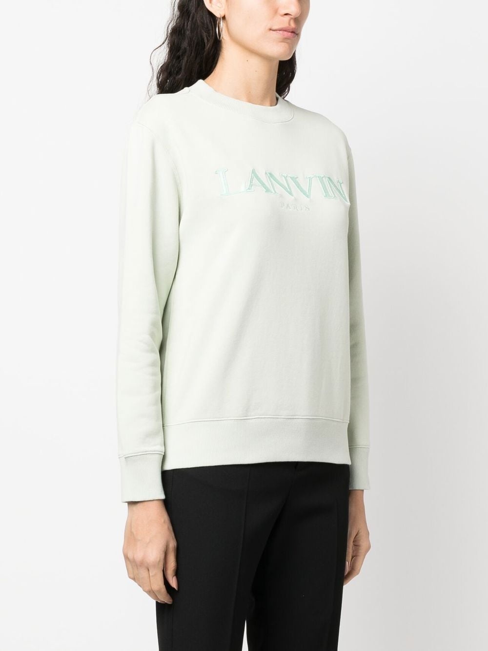 embroidered-logo cotton sweatshirt - 3