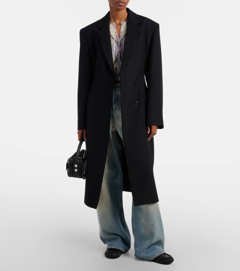 Acne Studios Double-breasted peplum wool coat outlook