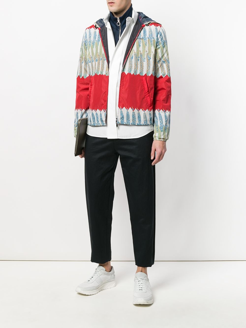 patterned zipped jacket - 2