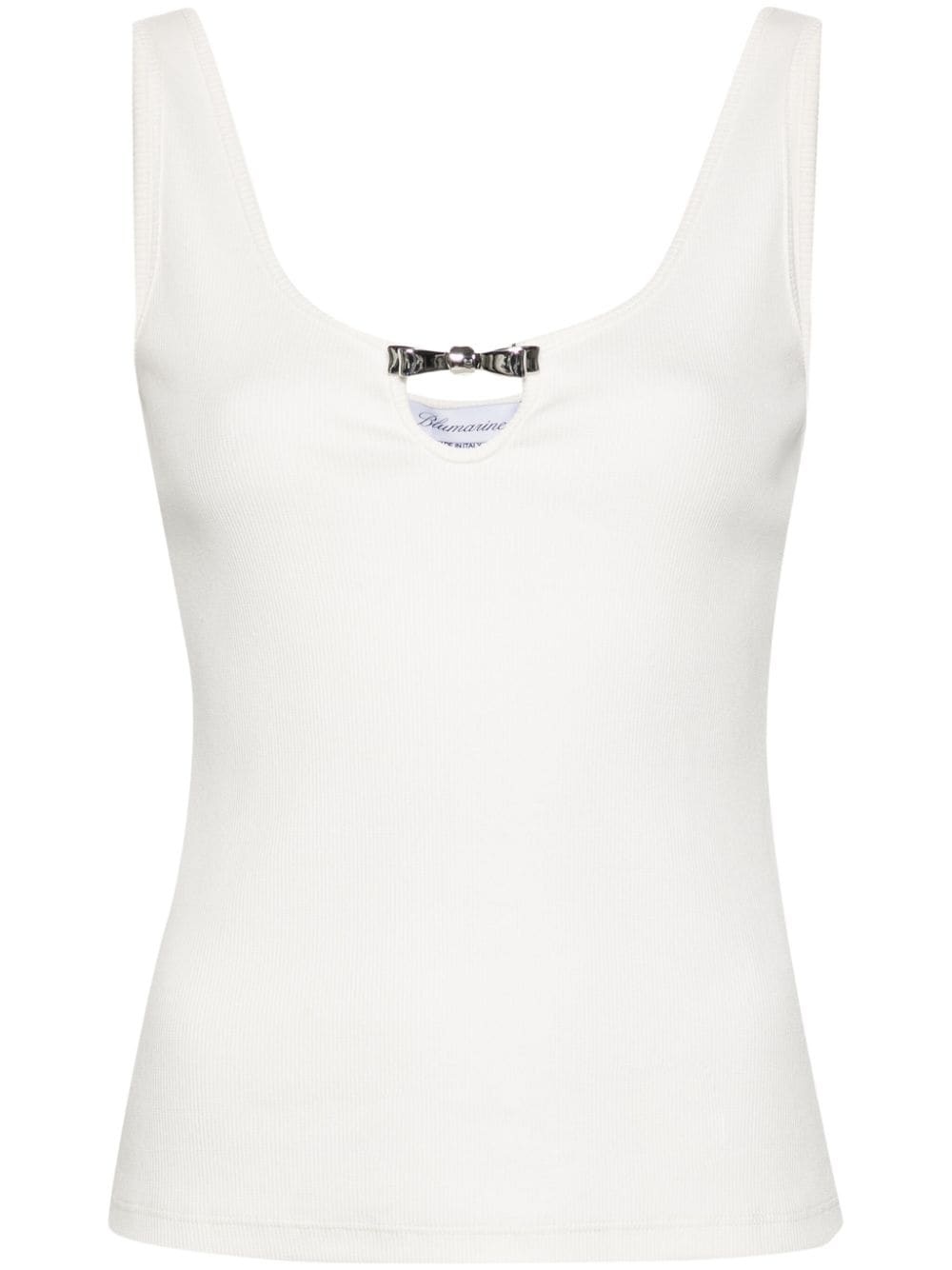 bow-detail tank top - 1