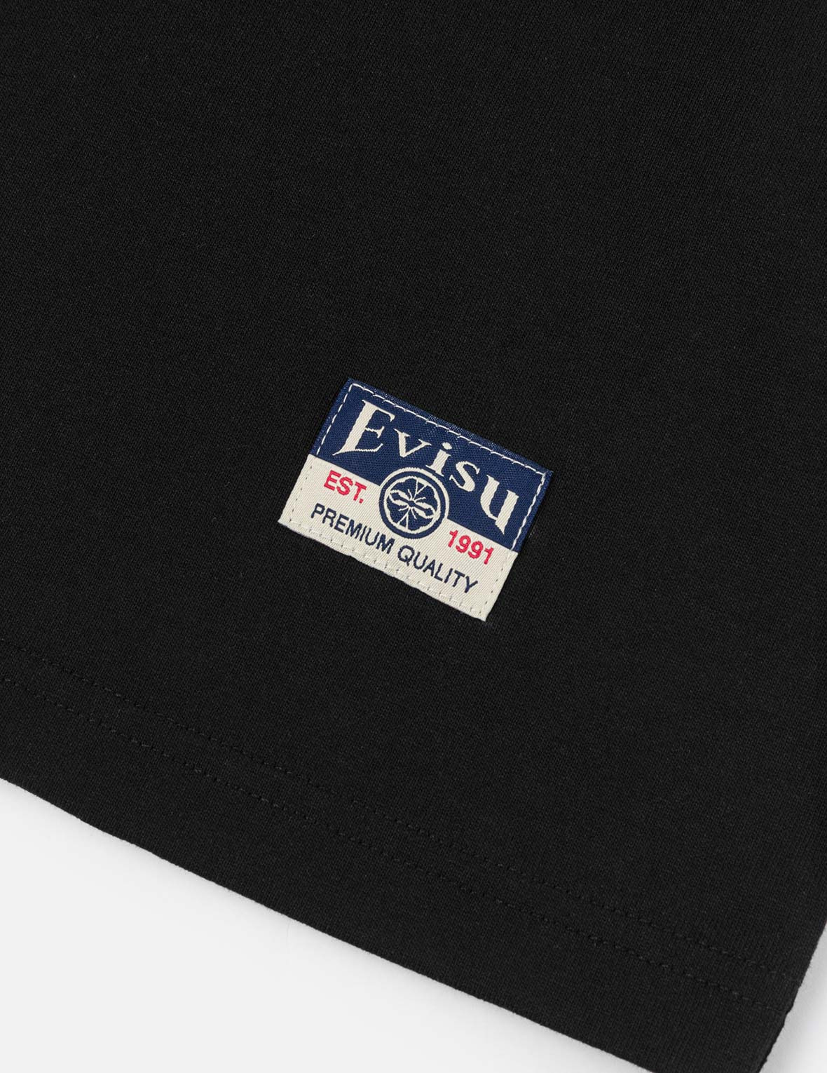 Multi-pocket Color Blocking Sashiko Loose Fit T-shirt - 13