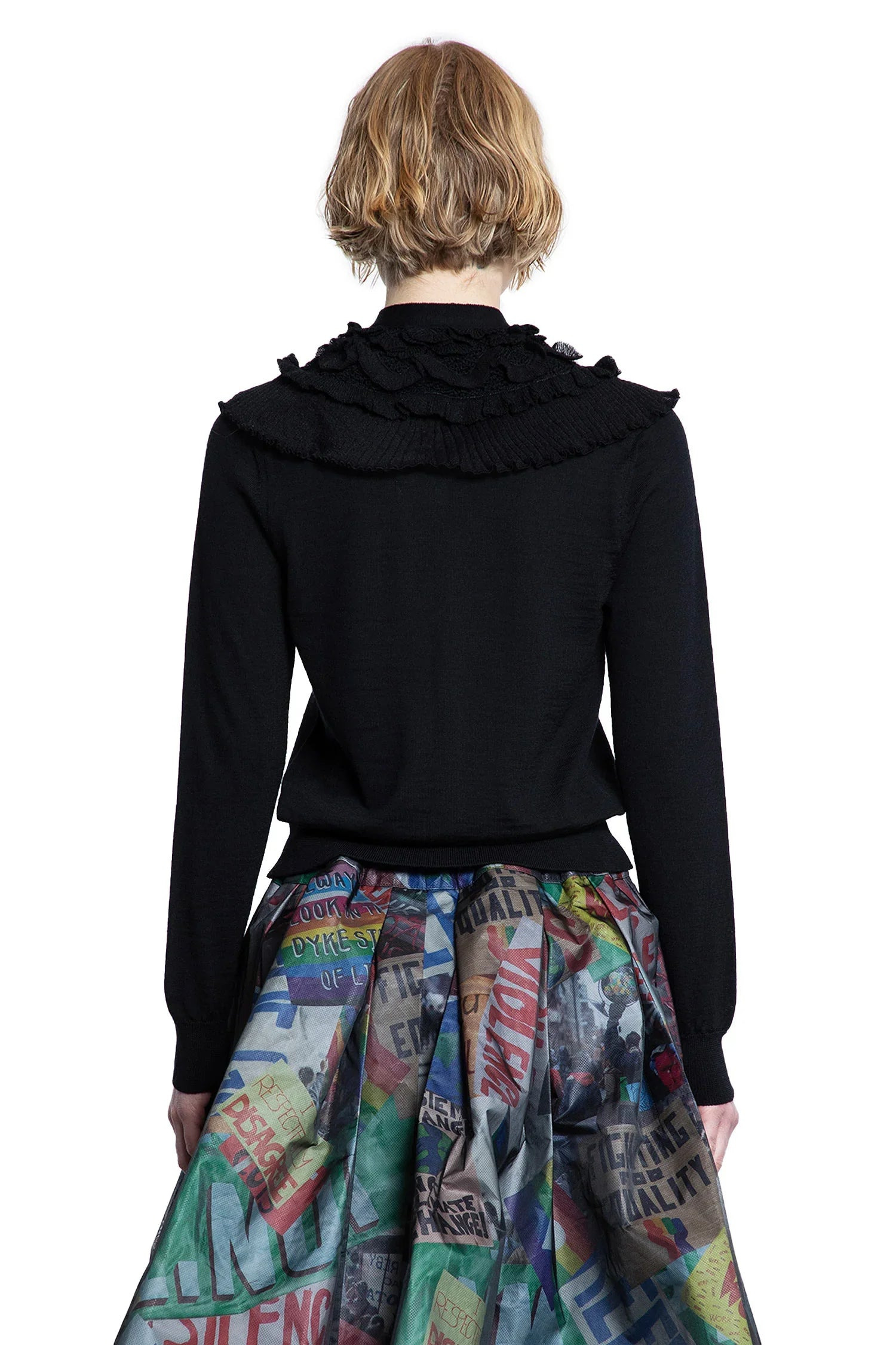 Ruffled-Shoulder-Cropped-Cardigan - 3