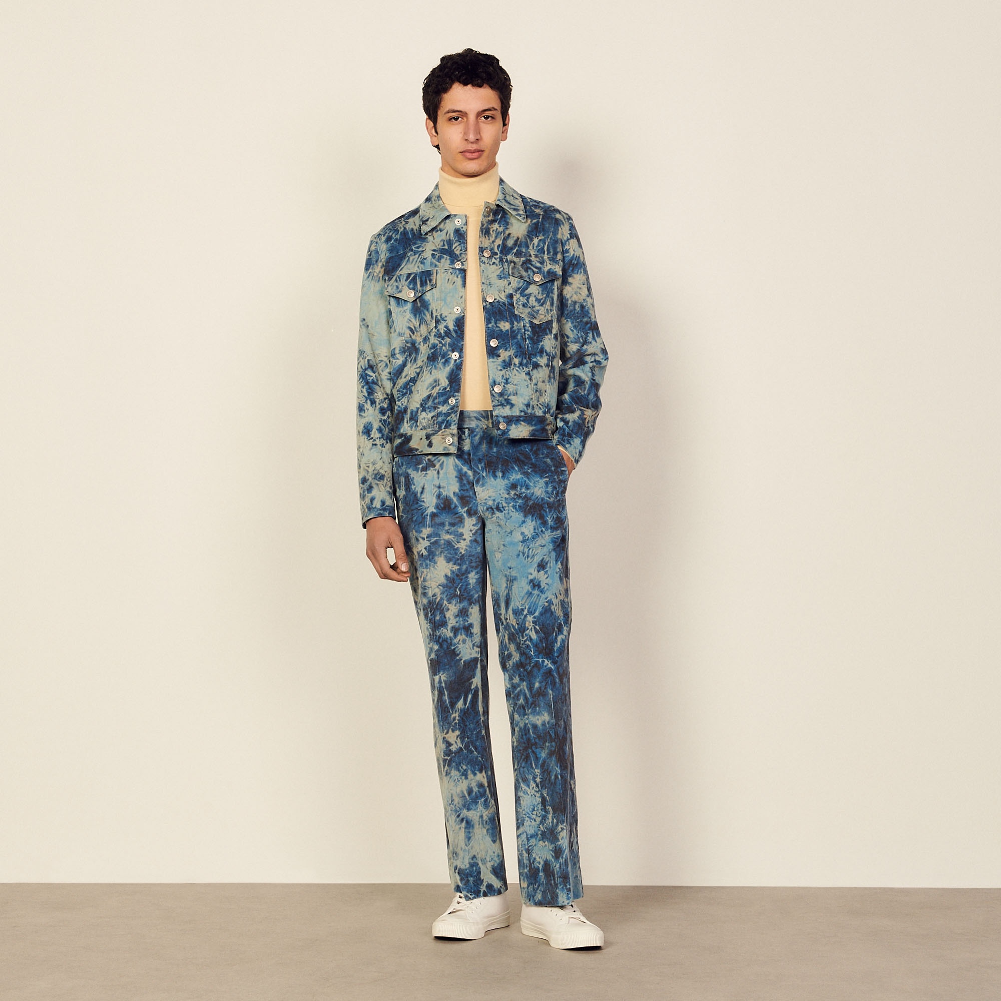 Tie-dye velvet jacket - 6