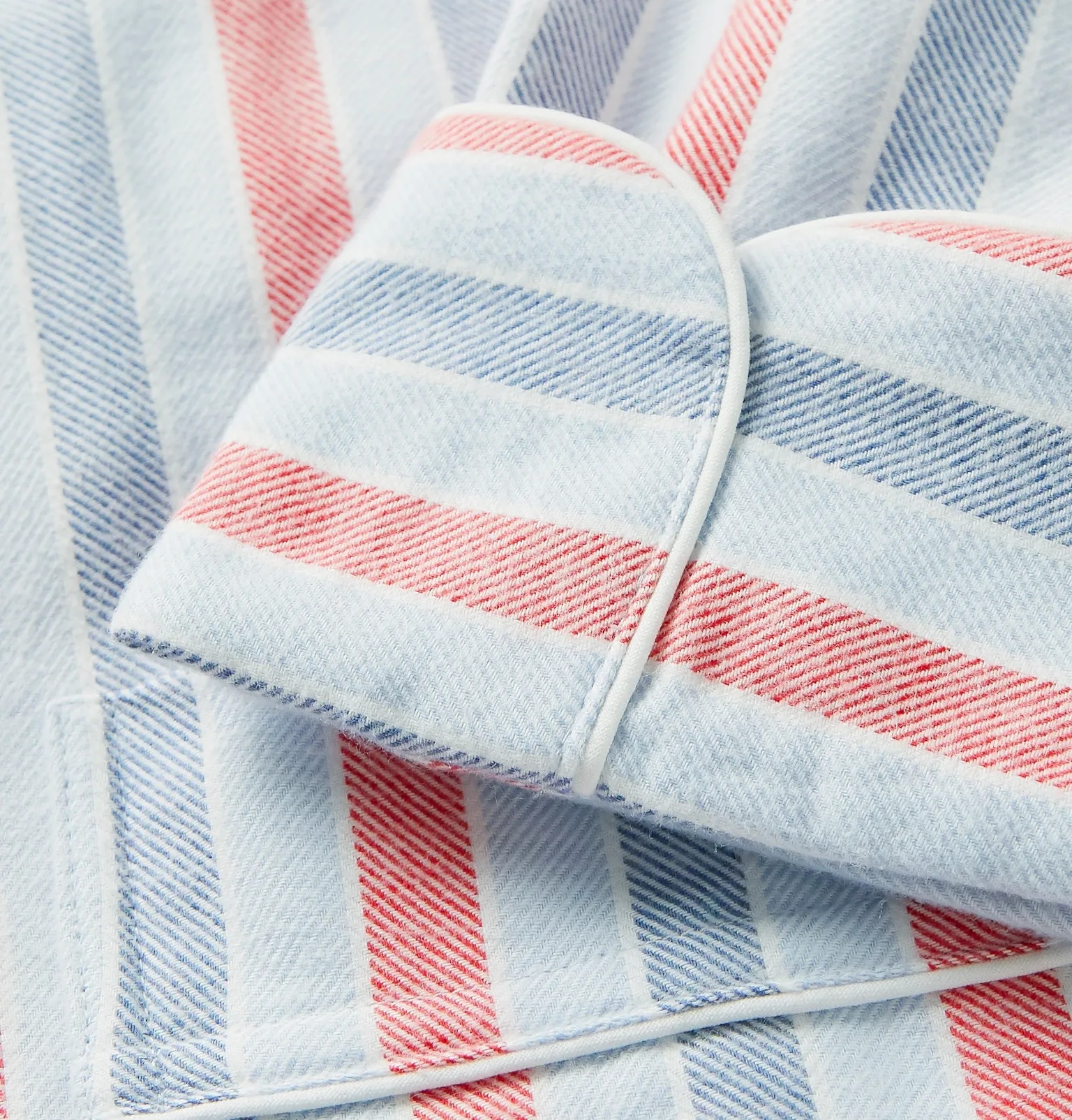 Kelburn Striped Brushed Cotton Robe - 5