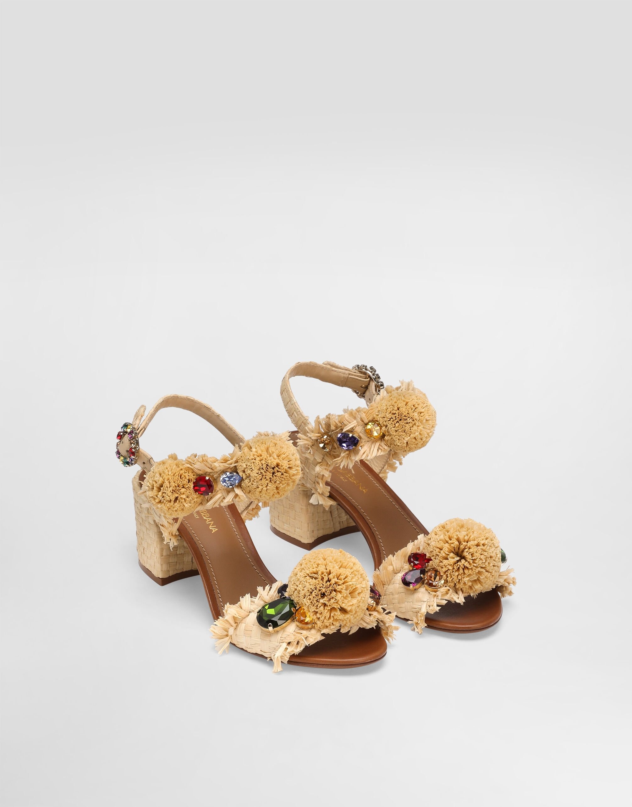 Embroidered sandal with fringes - 2